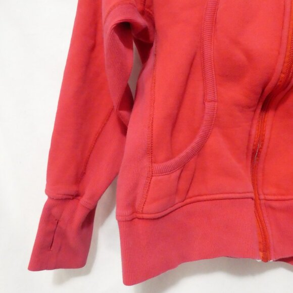 LULULEMON | see measurements | Red Scuba Zip-Up Hooded Sweatshirt - Hoodie - Picture 7 of 15